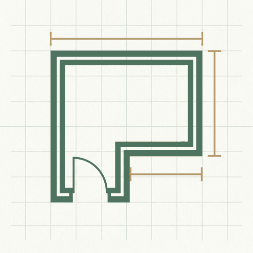 LidarScanner floor-plan mark